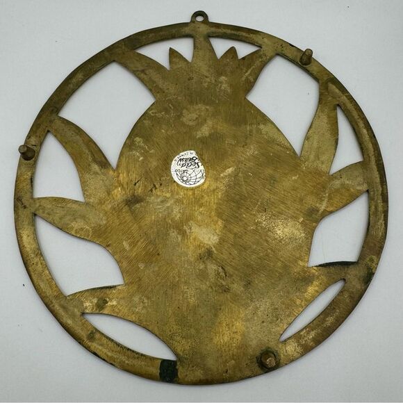 Vintage Gatco Brass Pineapple Trivet - Picture 2 of 2